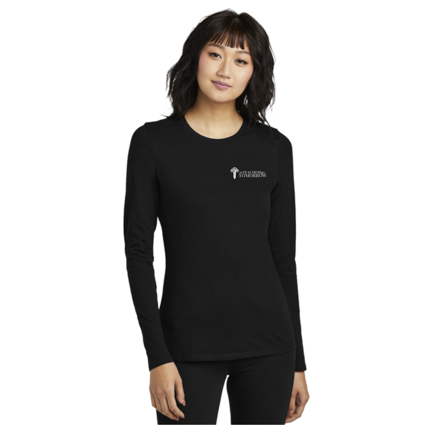 District® Women’s Perfect Blend® CVC Long Sleeve Tee